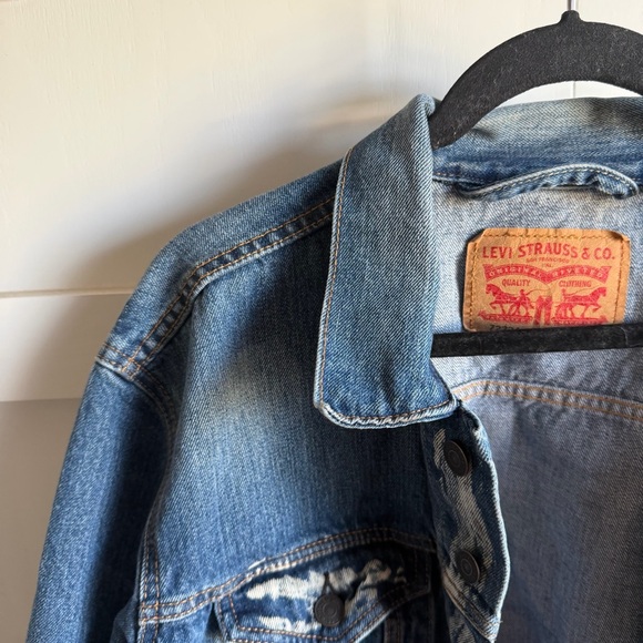 Levi's Type 3 III Trucker Jacket Men's Blue Denim Jean 72334 Sz XL - Picture 3 of 10